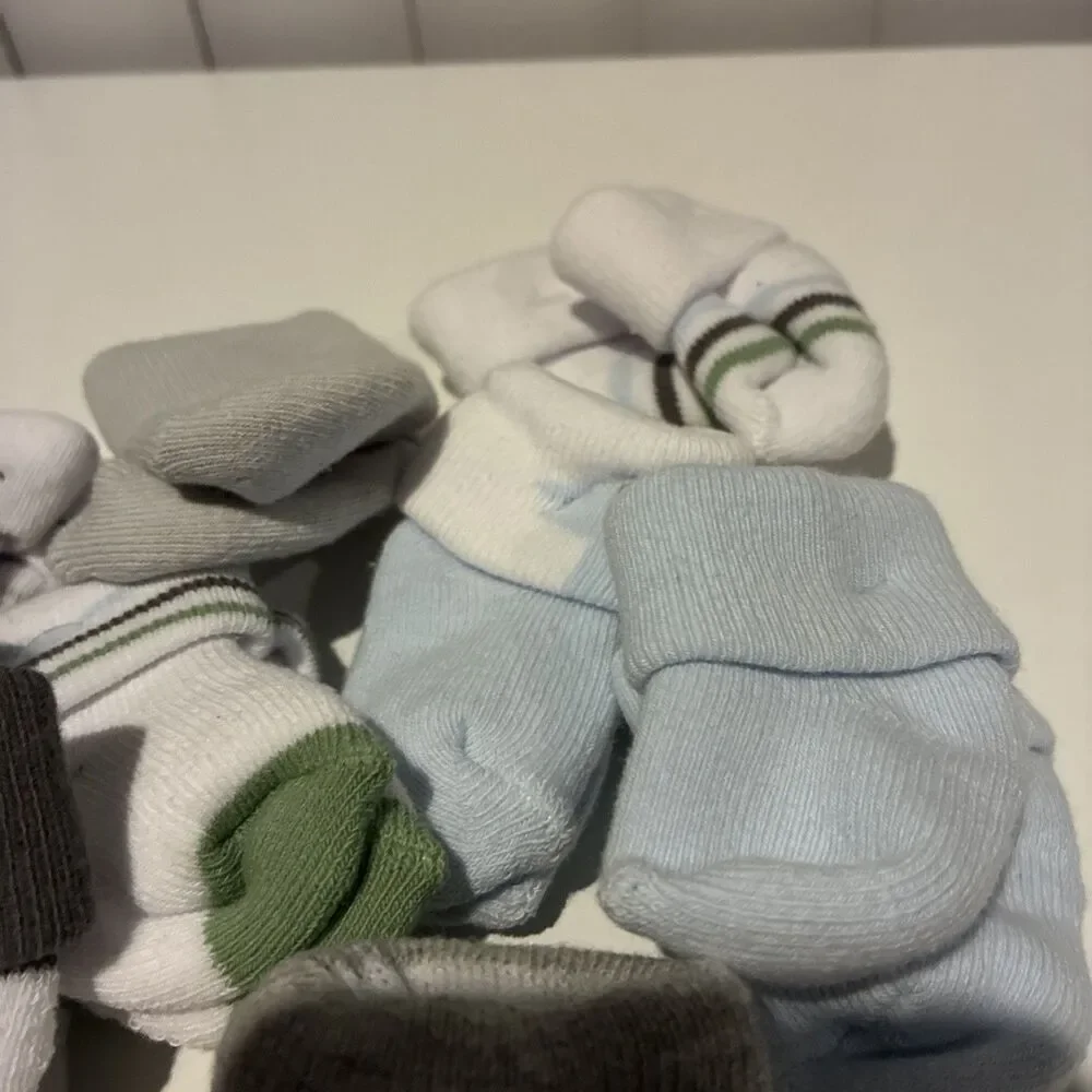 Infant Boy Socks Bundles- 8 Pairs/Gray, Stripes, Dino & ROAR Designs